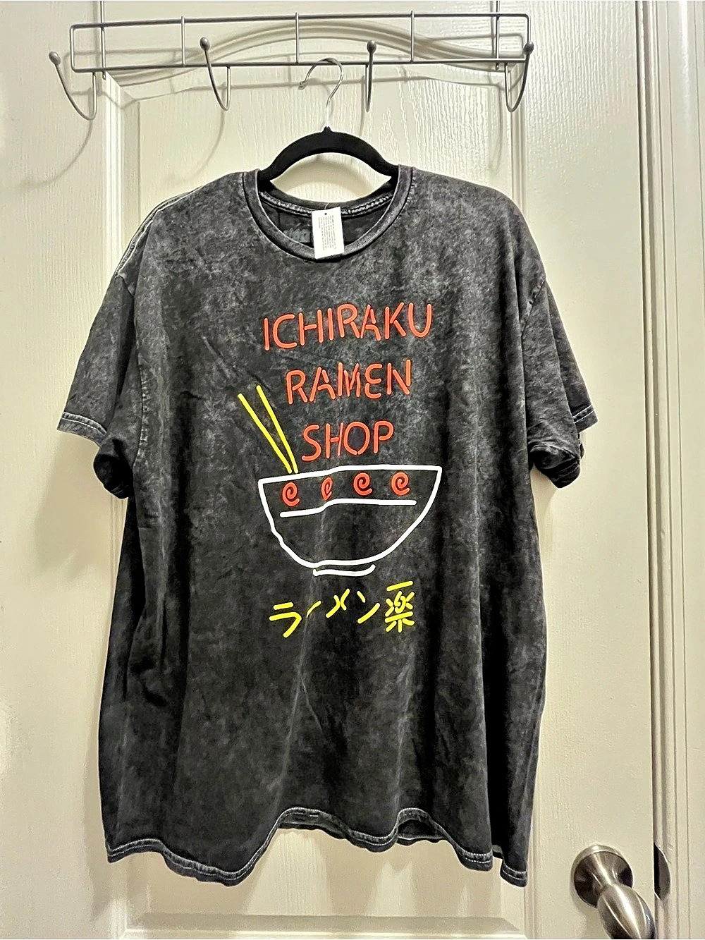 Naruto Shippuden Ichiraku Ramen Shop Mineral Wash T-Shirt Graphic Tee in